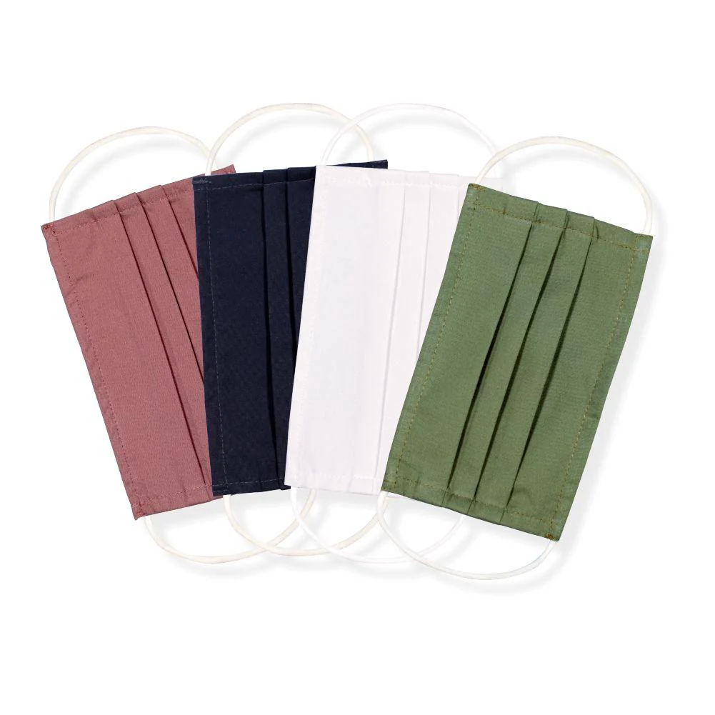 Solid Color Reusable and Washable Face Mask, 100% Cotton