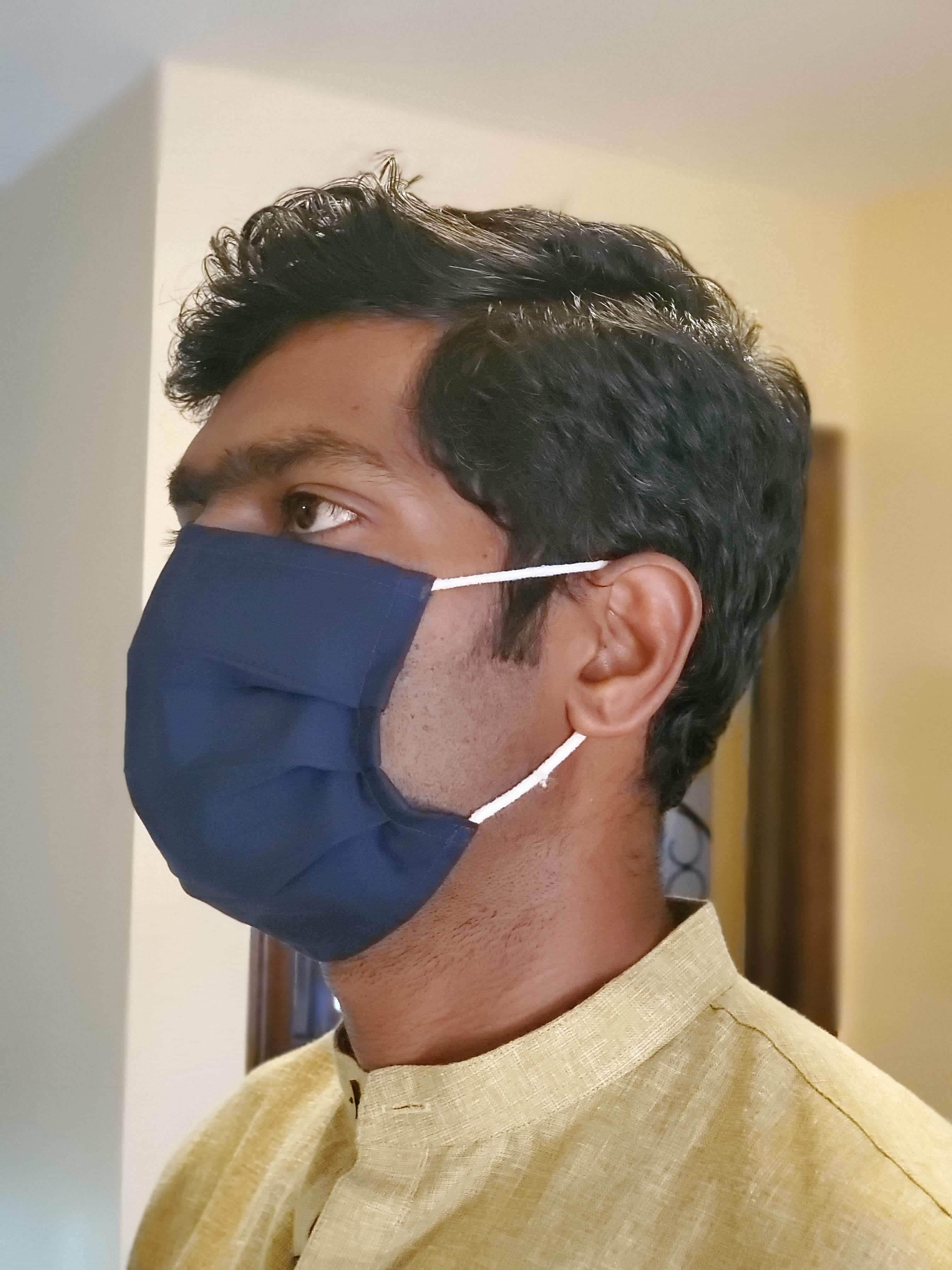 Solid Color Reusable and Washable Face Mask, 100% Cotton - Image 7