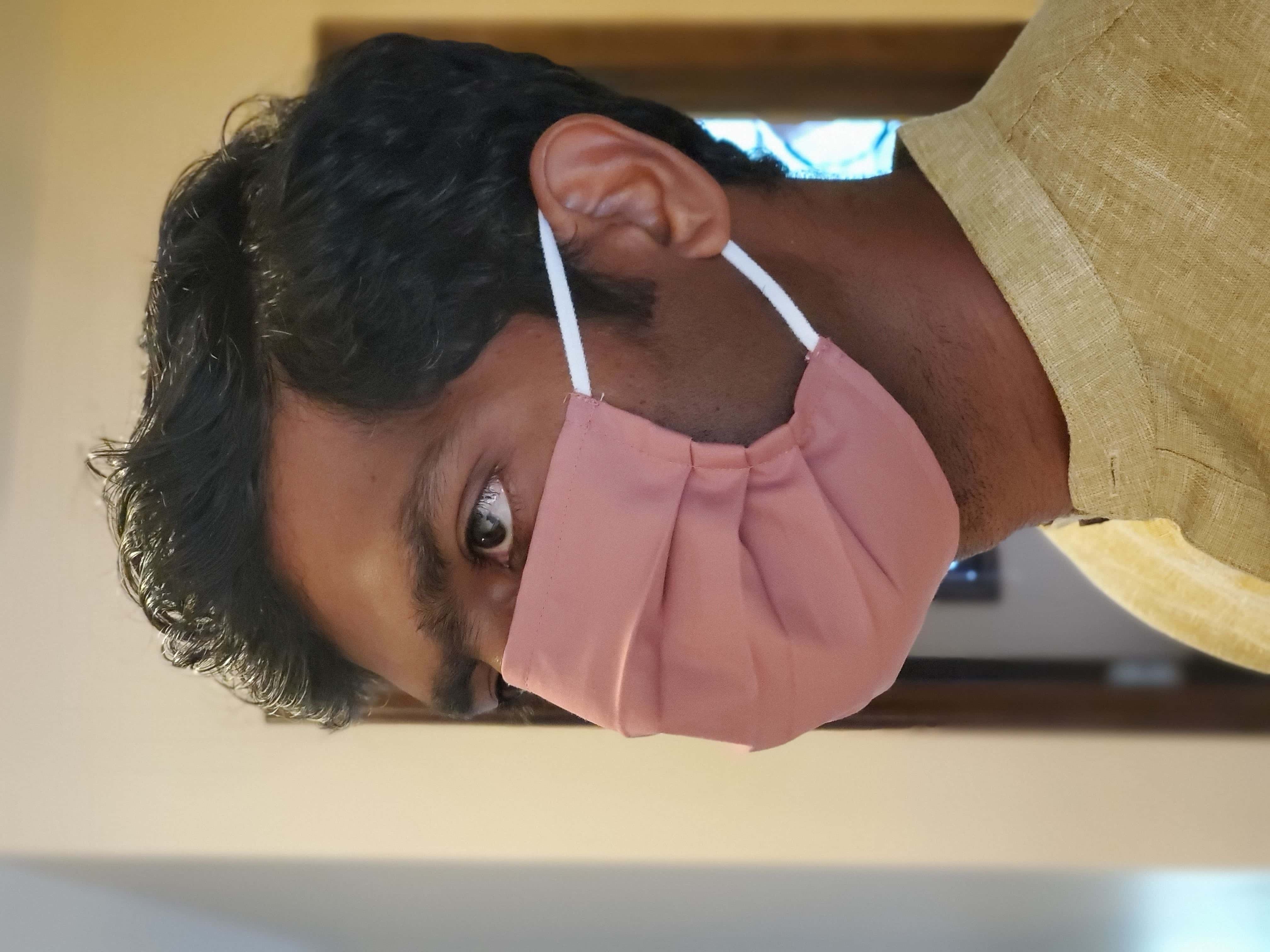 Solid Color Reusable and Washable Face Mask, 100% Cotton - Image 8