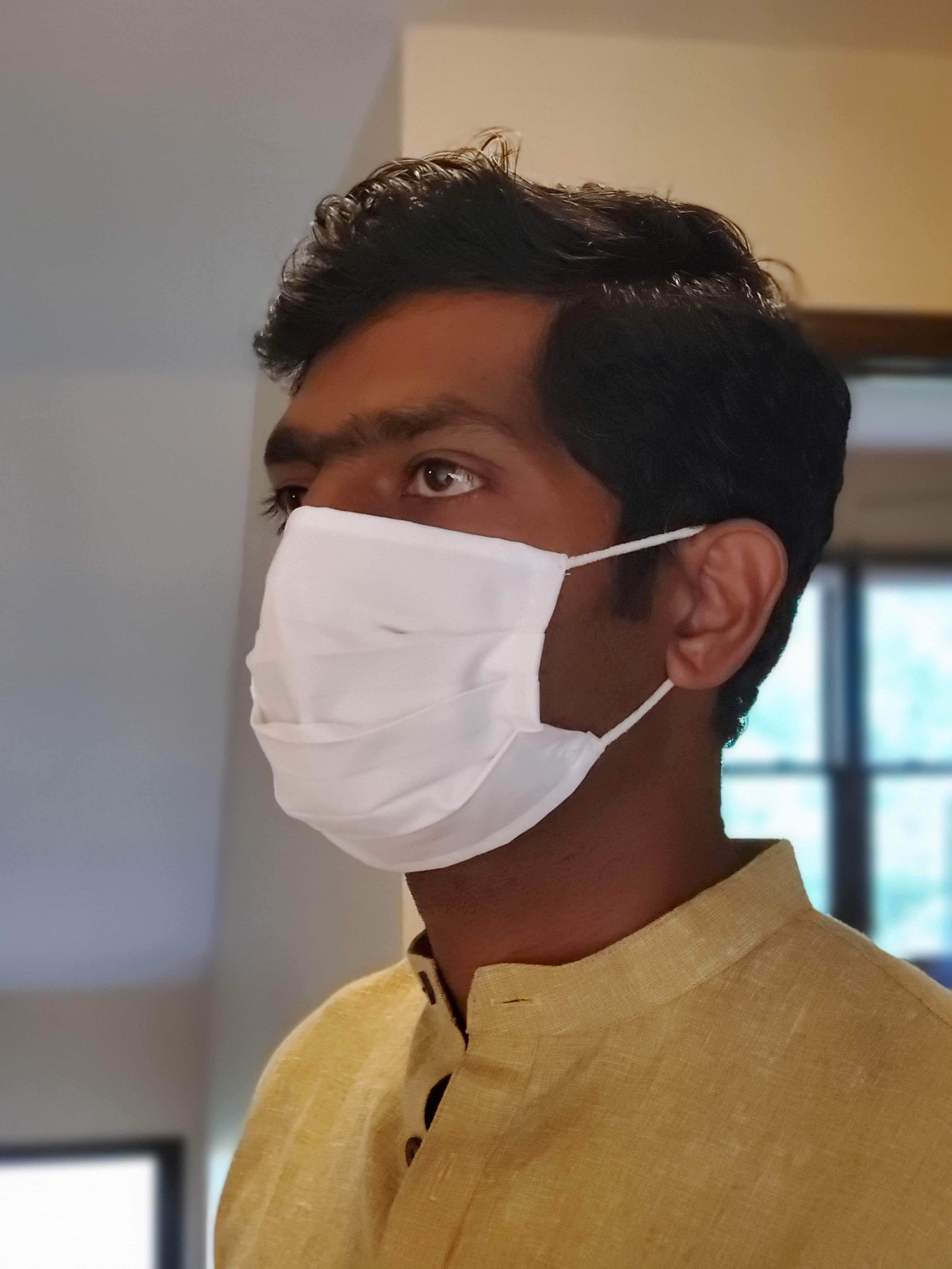 Solid Color Reusable and Washable Face Mask, 100% Cotton - Image 9