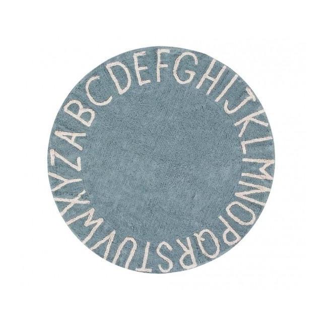 Round ABC Machine Washable Rugs - 5 Feet - Cotton - Image 10