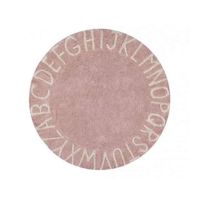 Round ABC Machine Washable Rugs - 5 Feet - Cotton - Image 11