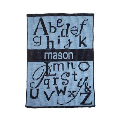 ABC'S & Name Stroller Blanket