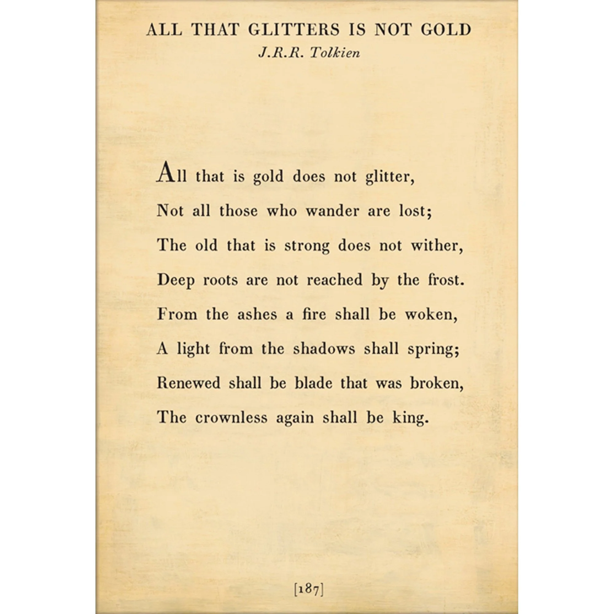 All that is gold does not glitter - Poetry Collection Art Print - Image 2