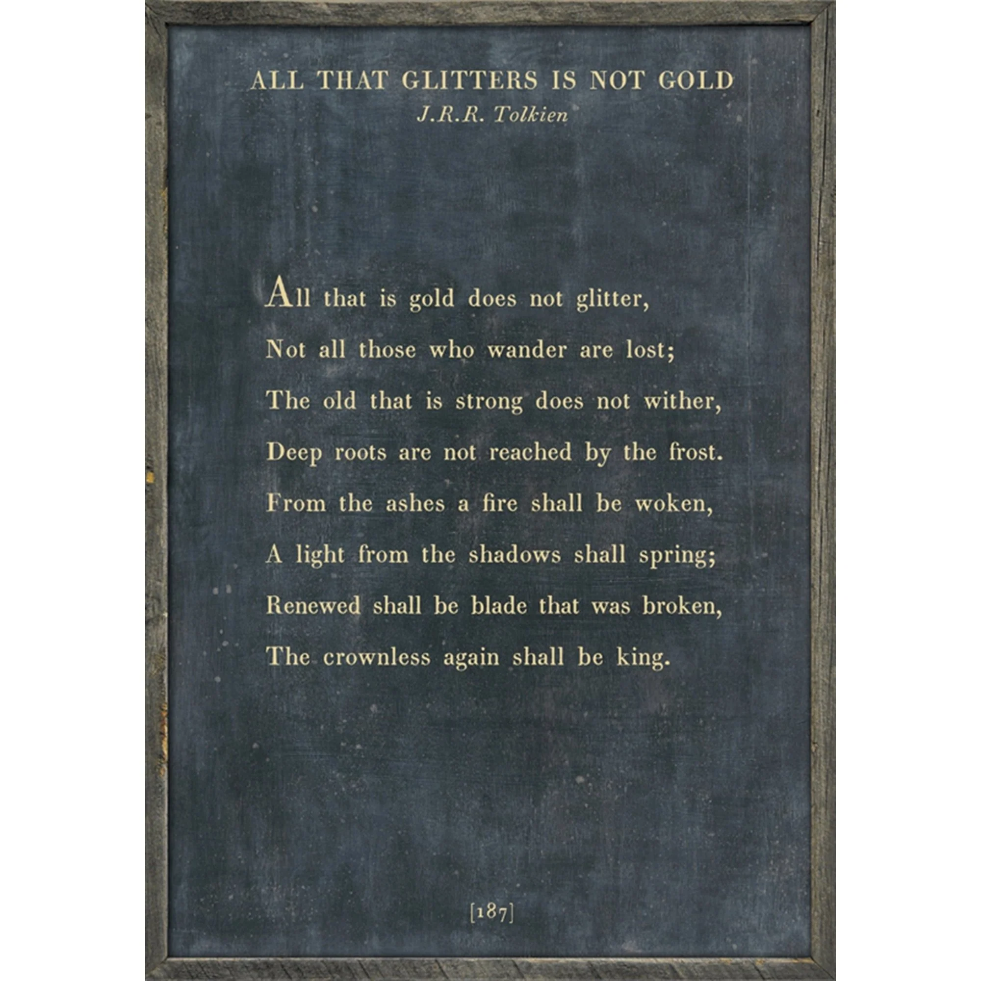 All that is gold does not glitter - Poetry Collection Art Print - Image 3
