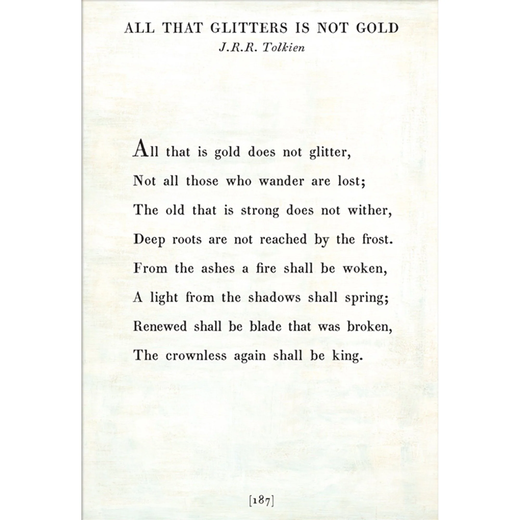 All that is gold does not glitter - Poetry Collection Art Print - Image 6