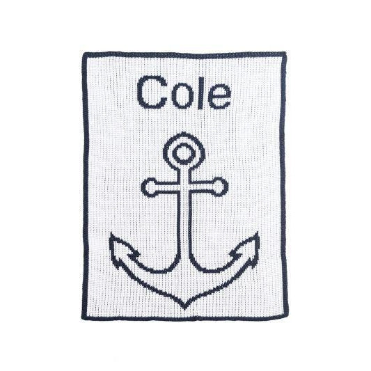 Anchor Personalized Stroller Blanket or Baby Blanket