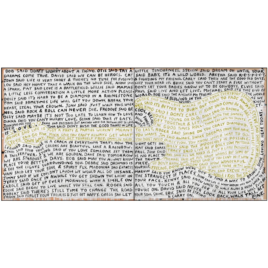 Art Print - Legends* Chartreuse - Guitar Gallery Wrap Panels
