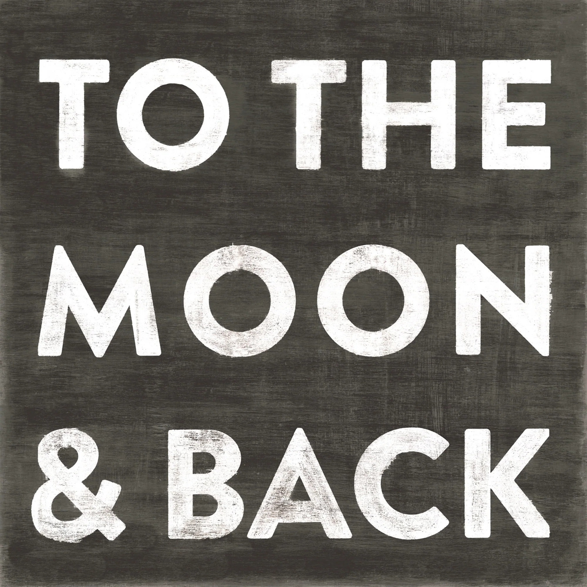 ART PRINT - To the Moon and Back in black background