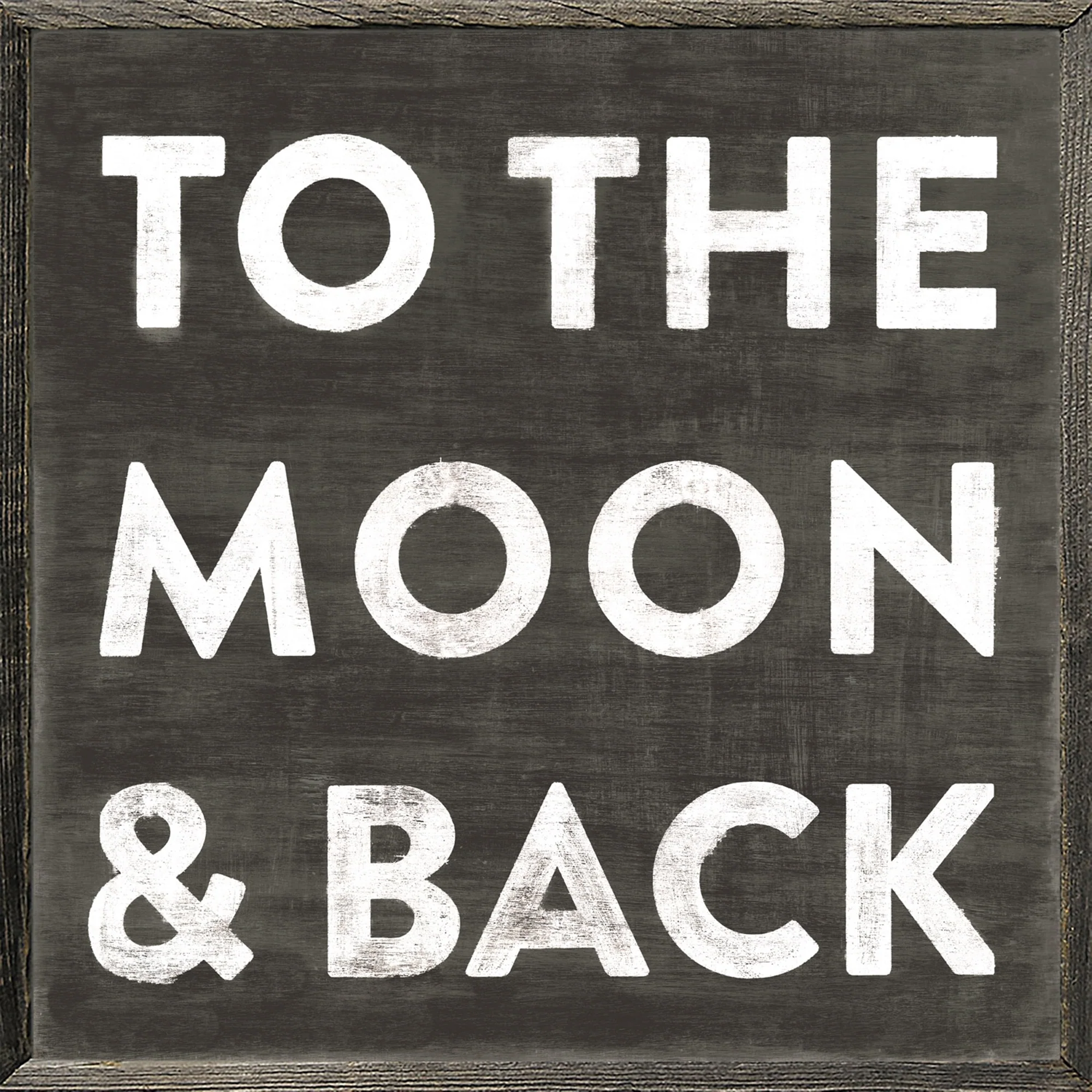 ART PRINT - To the Moon and Back in black background - Image 2