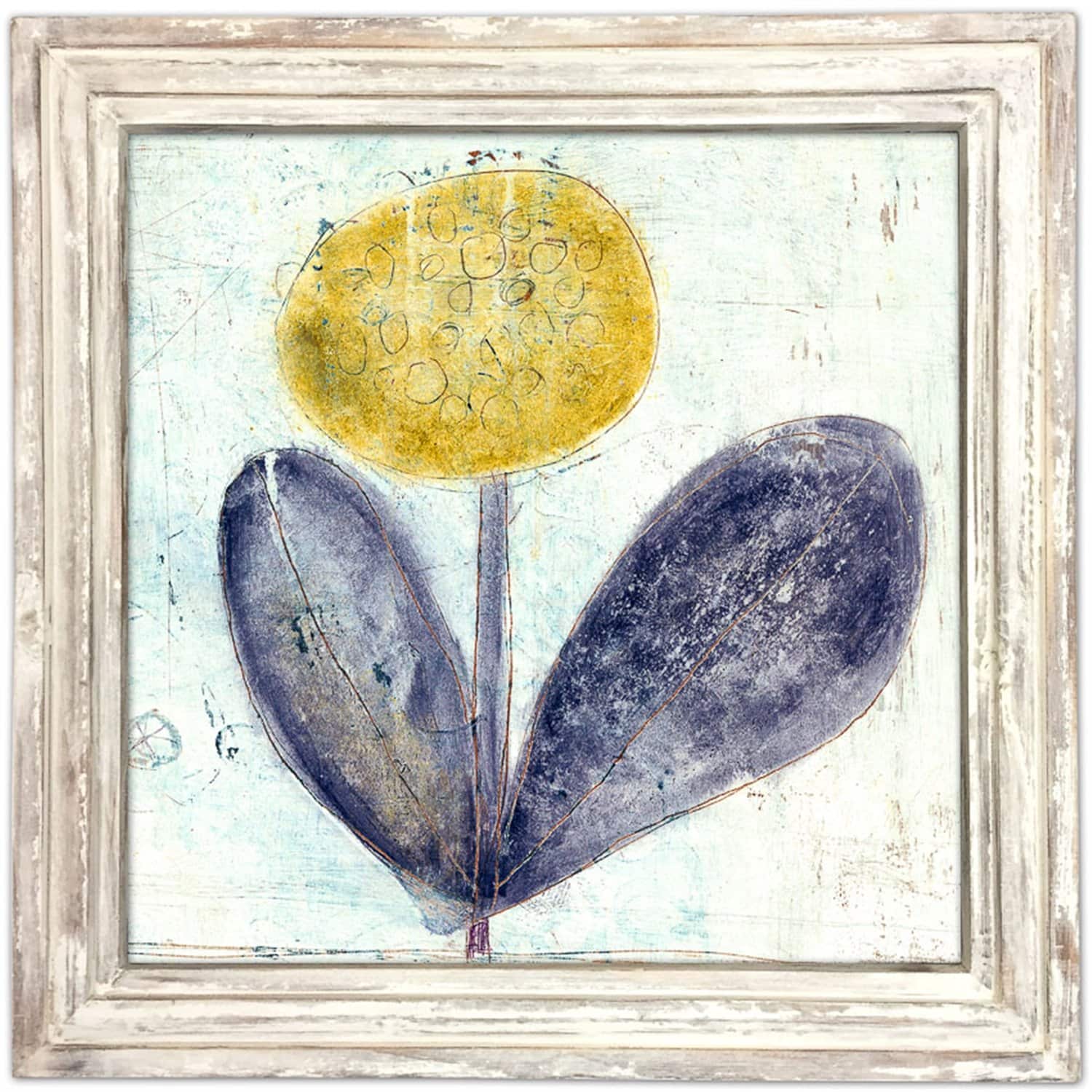 Art Print - Yellow Flower With Purple Leaves - Image 2