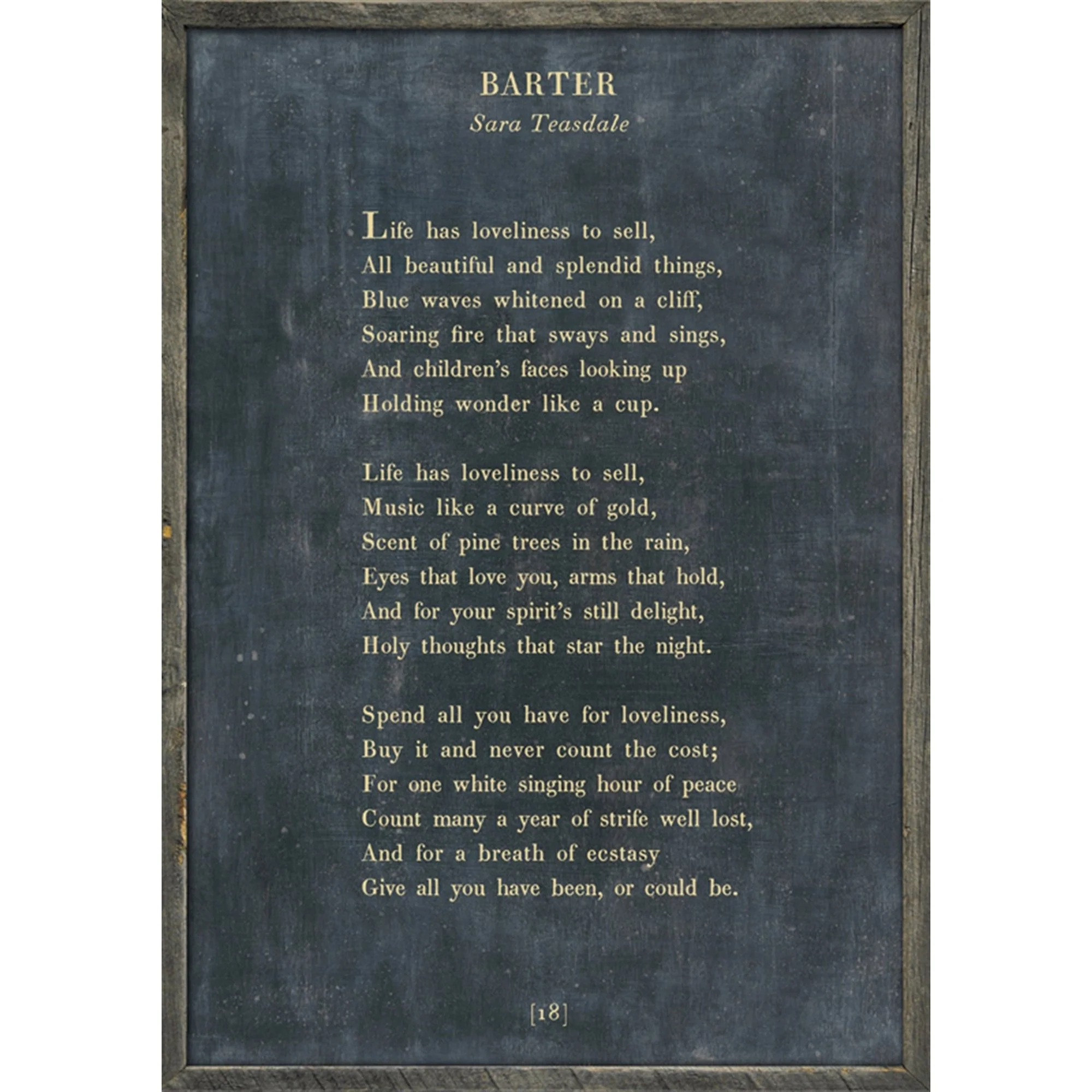 Barter - Poetry Collection Art Print - Image 3