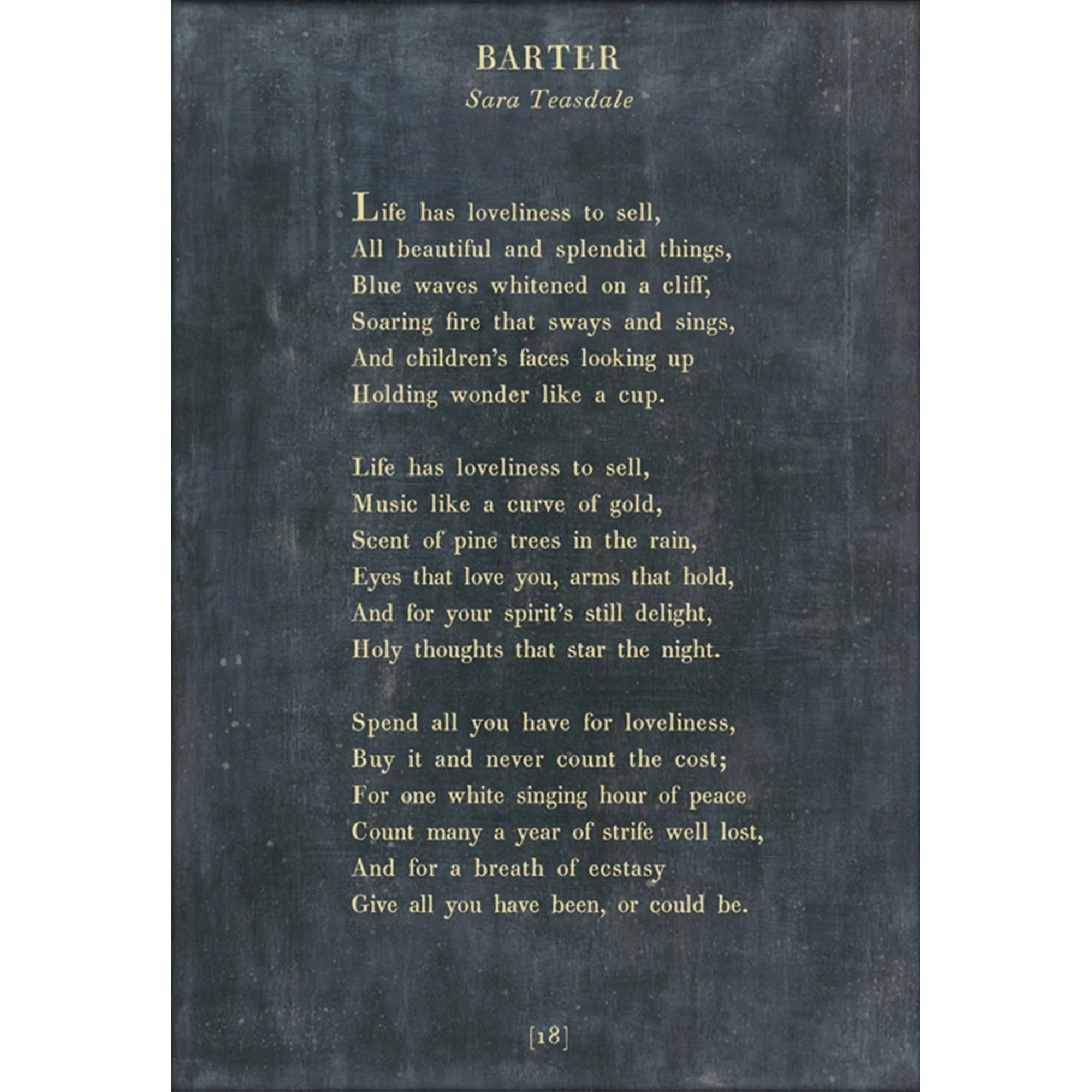 Barter - Poetry Collection Art Print - Image 4