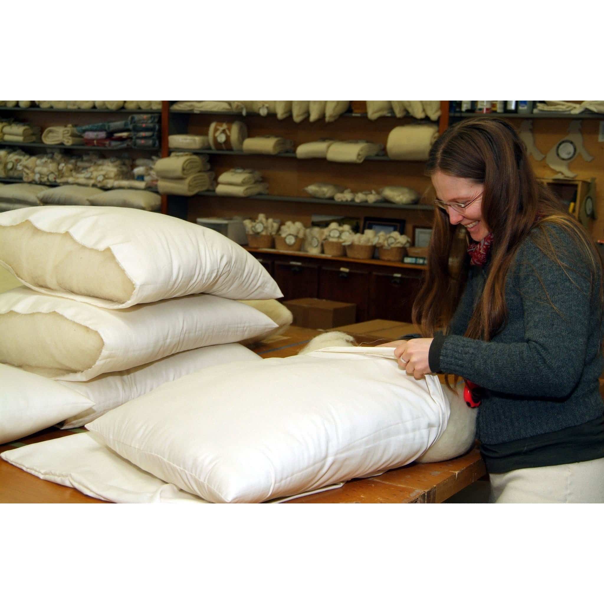 Bed Pillow- Wool Wrapped Latex | Holy Lamb Organics - Image 6