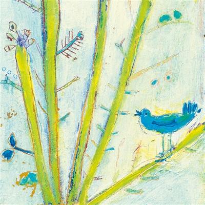 ART PRINT - BLUE BIRD LEFT