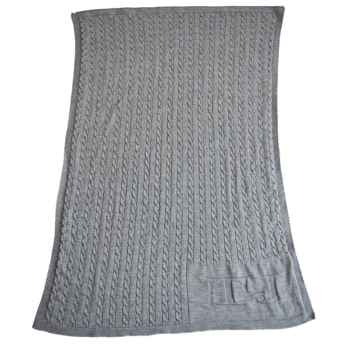 Cable Knit Stroller Blanket or Baby Blanket