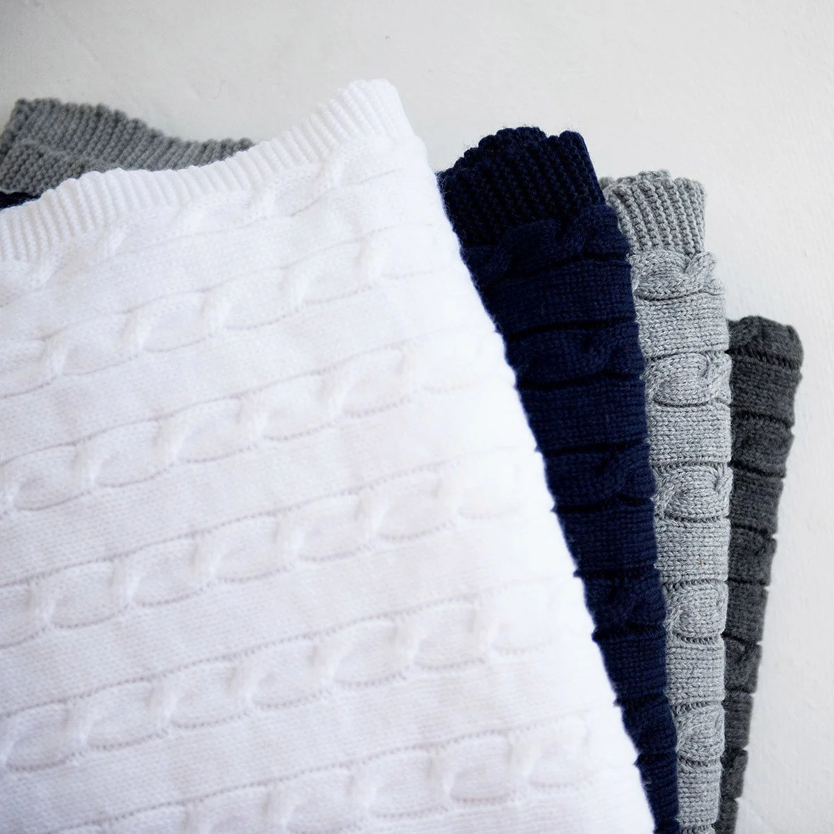 Cable Knit Stroller Blanket or Baby Blanket - Image 5