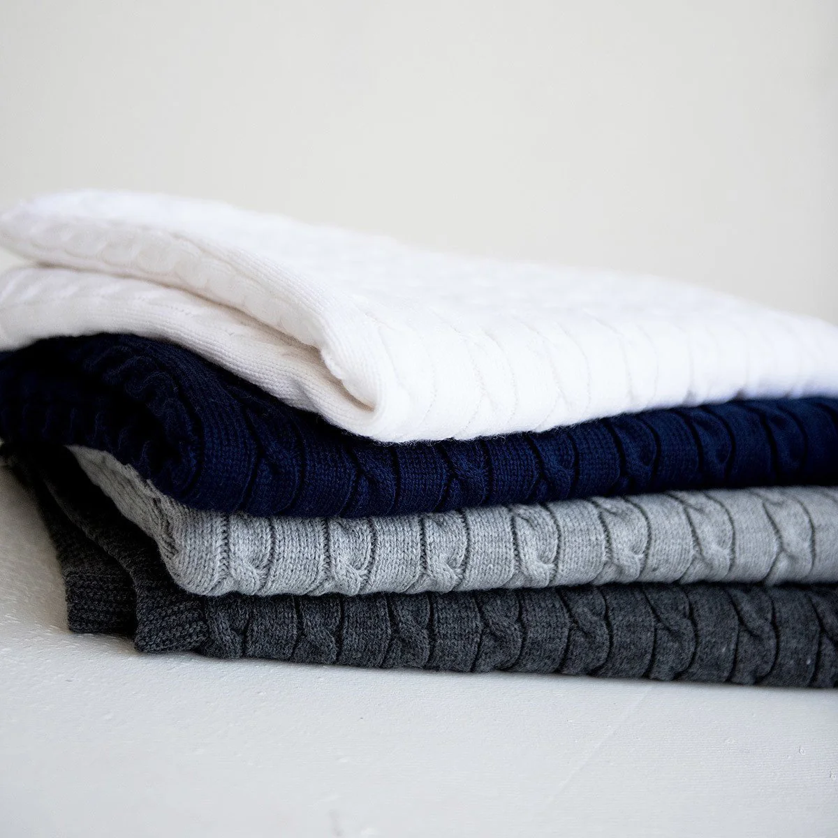 Cable Knit Stroller Blanket or Baby Blanket - Image 6
