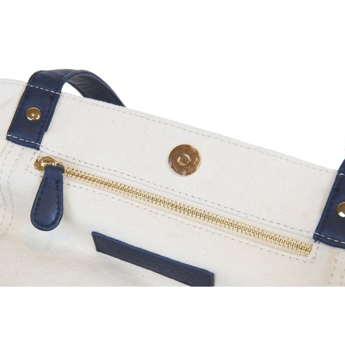 Canvas Monogrammed Personalized Carry All Tote Bag - Image 2