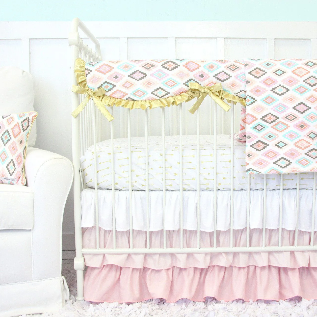Changing Pad Cover | Alexis Aztec Gilded Arrow - Image 2