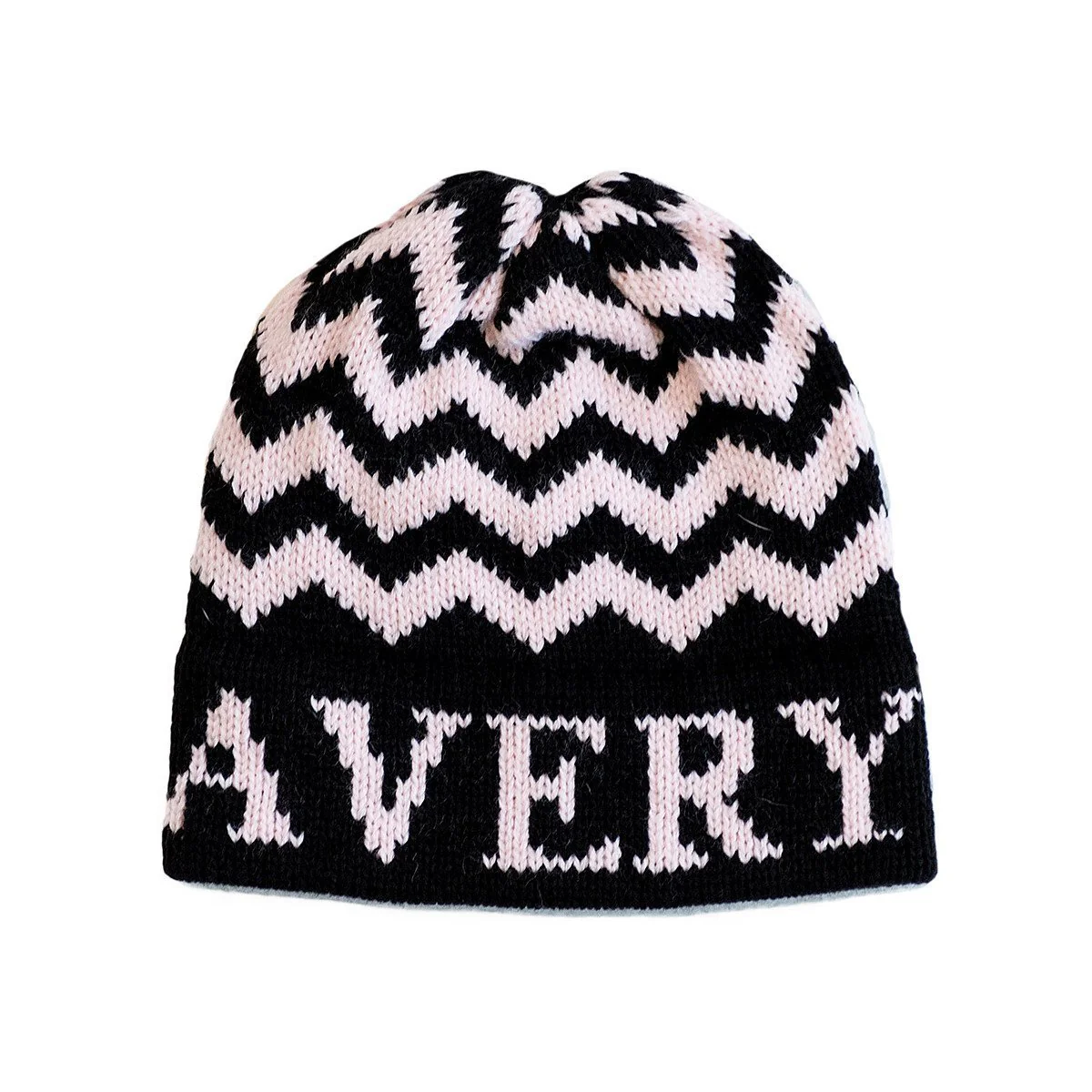 Chevron Personalized Knit Hat - Image 3