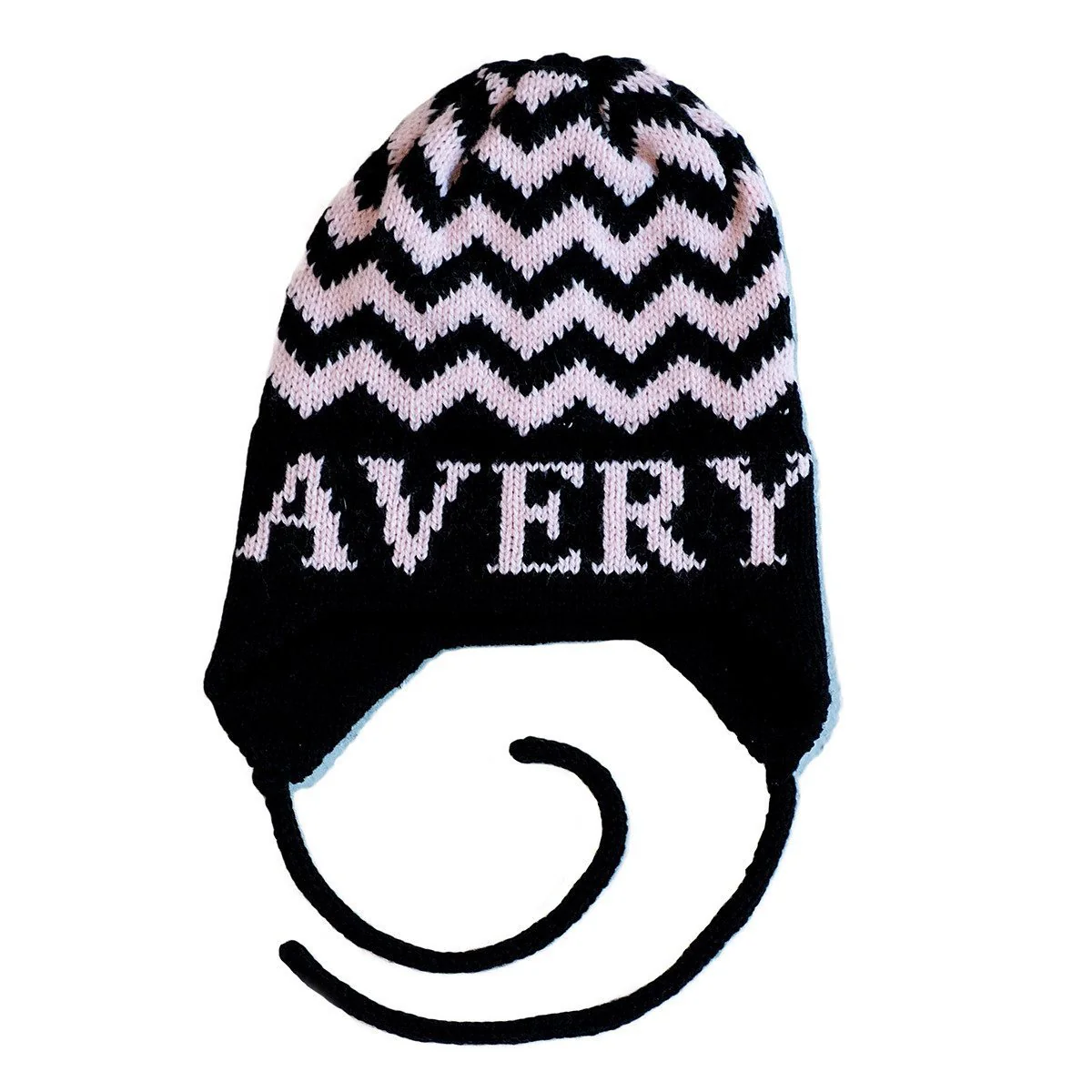 Chevron Personalized Knit Hat - Image 4