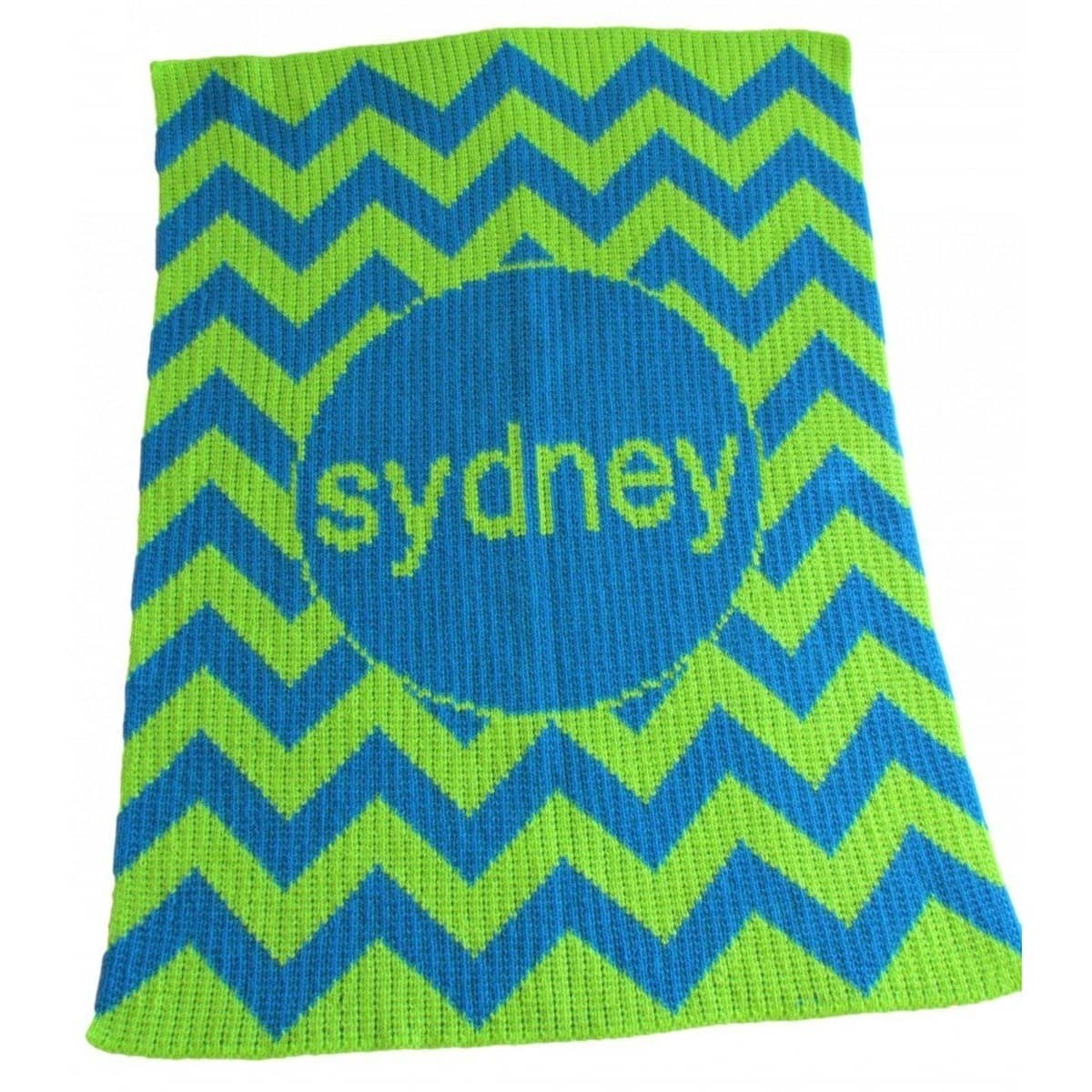 Chevron Personalized Stroller Blanket or Baby Blanket - Image 3