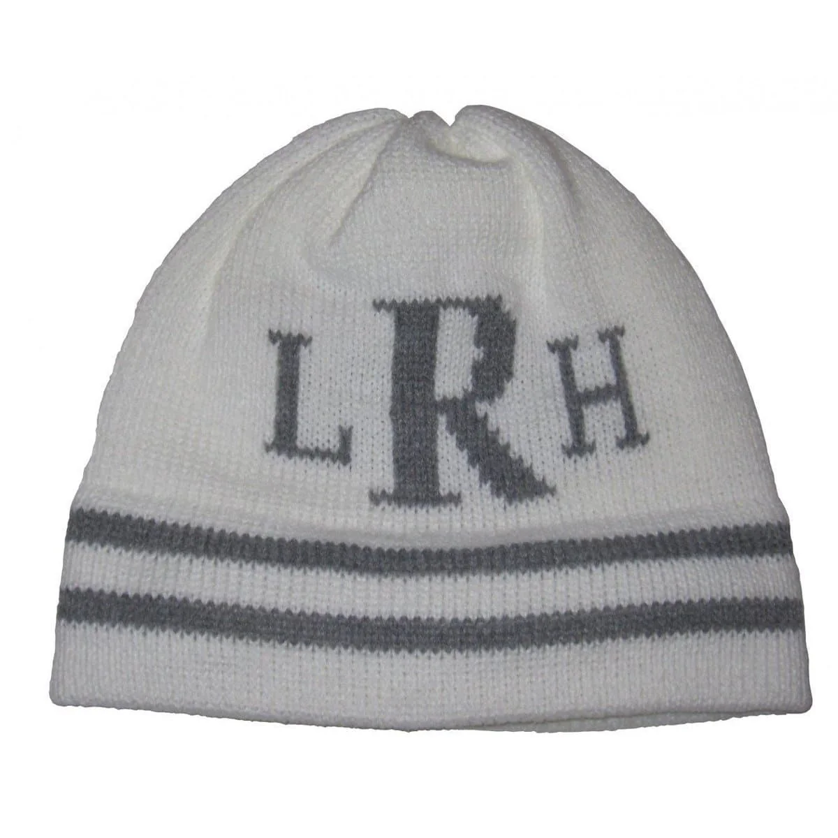 Classic Monogram & Stripes Personalized Knit Hat