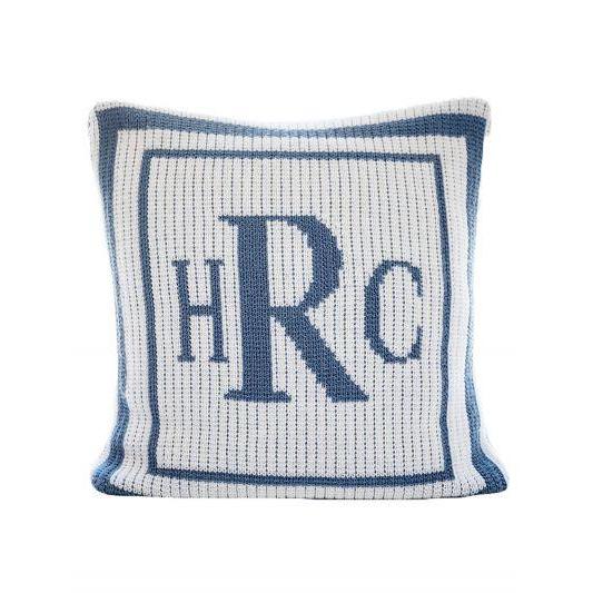 Classic Thick & Thin Double Border Personalized Pillow