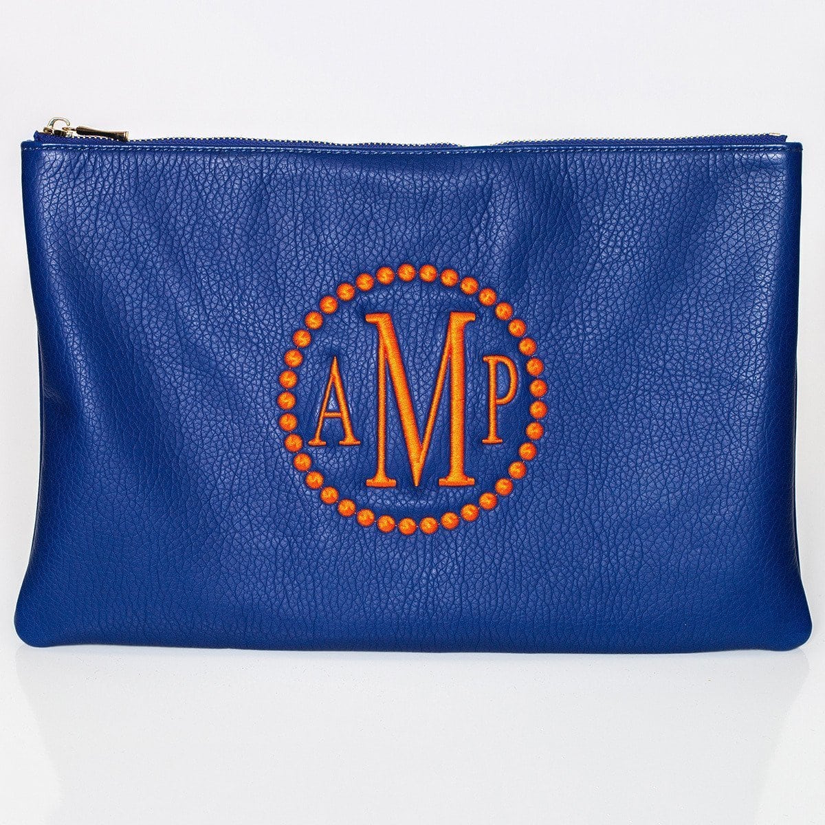 Cobalt Monogrammed Personalized Clutch - Image 3