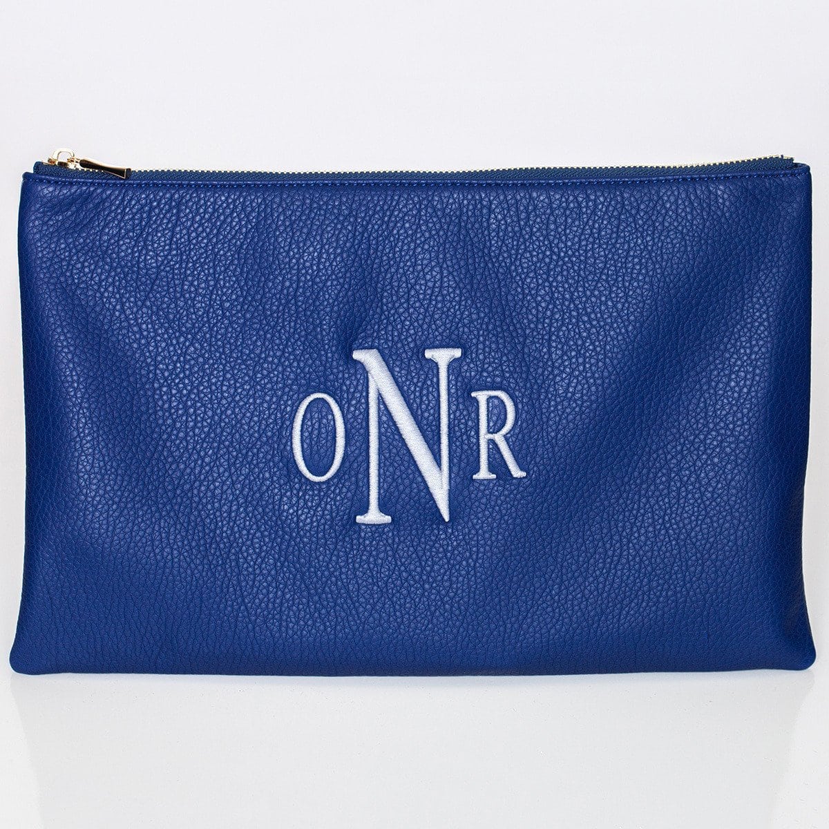 Cobalt Monogrammed Personalized Clutch - Image 4