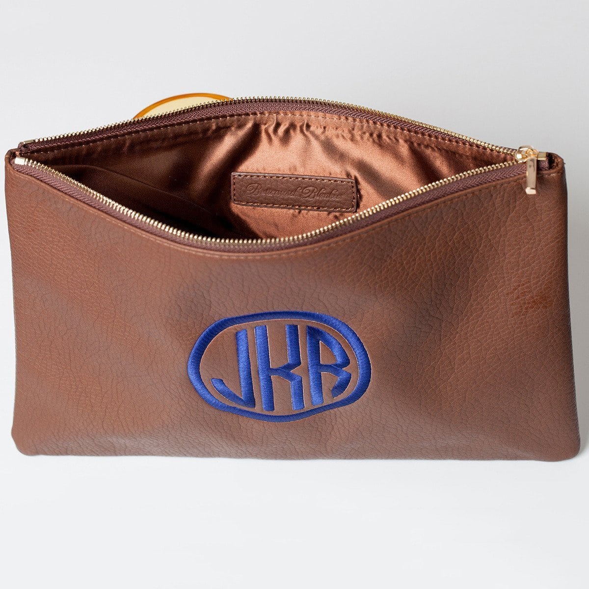 Cobalt Monogrammed Personalized Clutch - Image 6