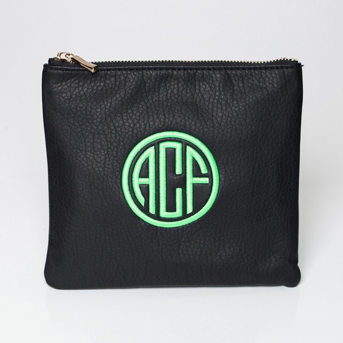 Cognac Personalized Makeup Bag - Image 6