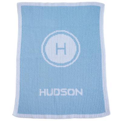 Initial Stamp & Name Personalized Stroller Blanket or Baby Blanket - Image 2