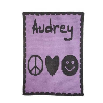 Emoji Combo & Name Personalized Stroller Blanket or Baby Blanket
