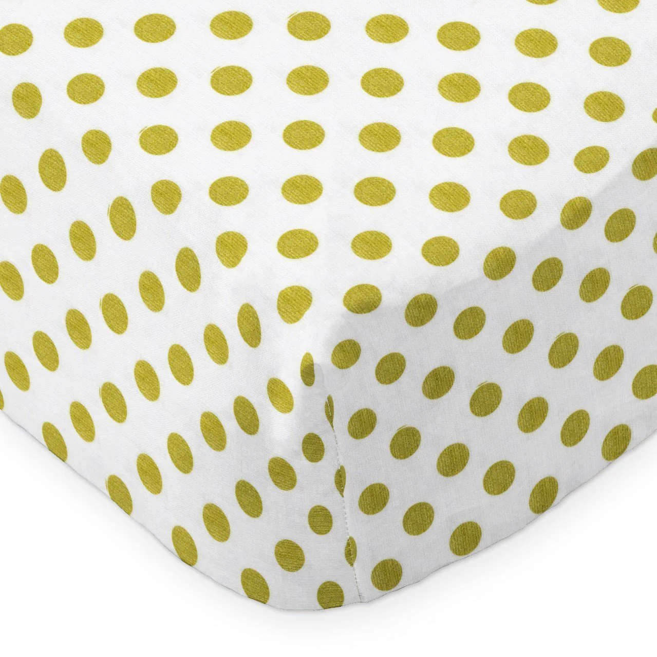 Molly's Gold Dots and Coral Ruffle Crib Bedding Set | Daybed Bedding - Image 4