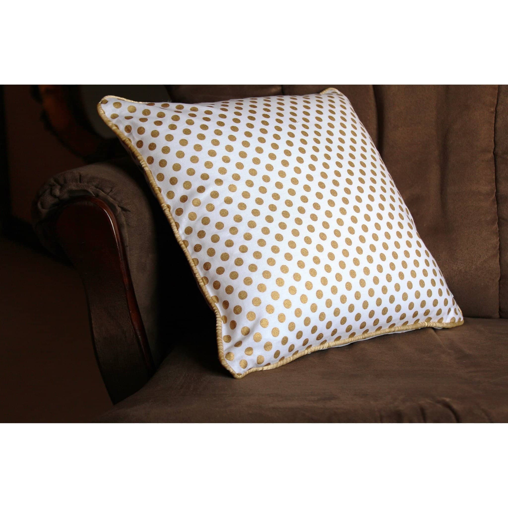 Molly's Gold Dots and Coral Ruffle Crib Bedding Set | Daybed Bedding - Image 5