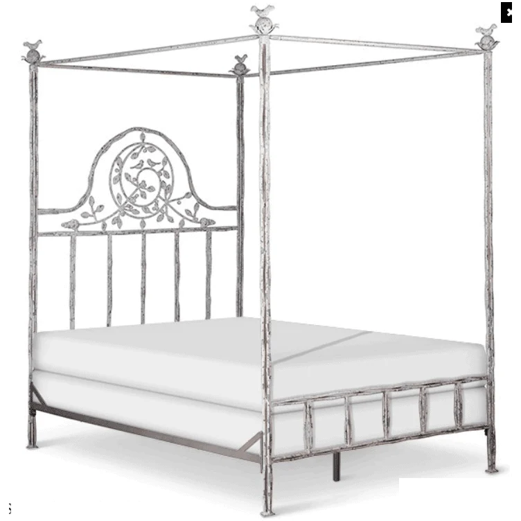 Corsican Iron Canopy Bed 2620 | Straight Canopy Twiggy Bed