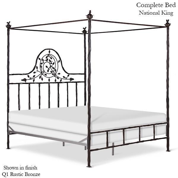 Corsican Iron Canopy Bed 2620 | Straight Canopy Twiggy Bed - Image 2