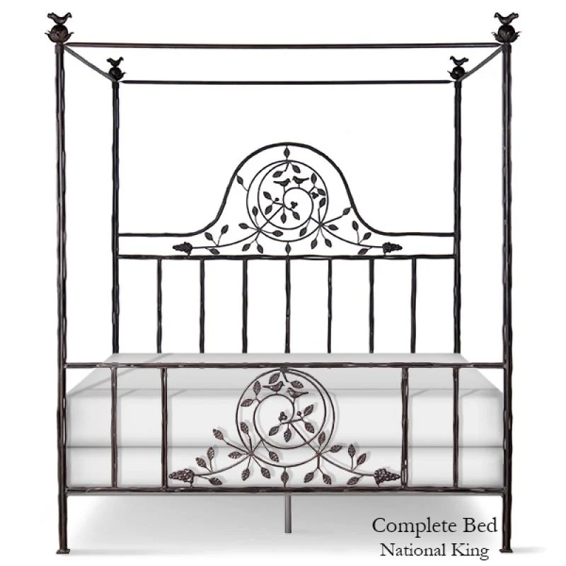 Corsican Iron Canopy Bed 2620 | Straight Canopy Twiggy Bed - Image 3