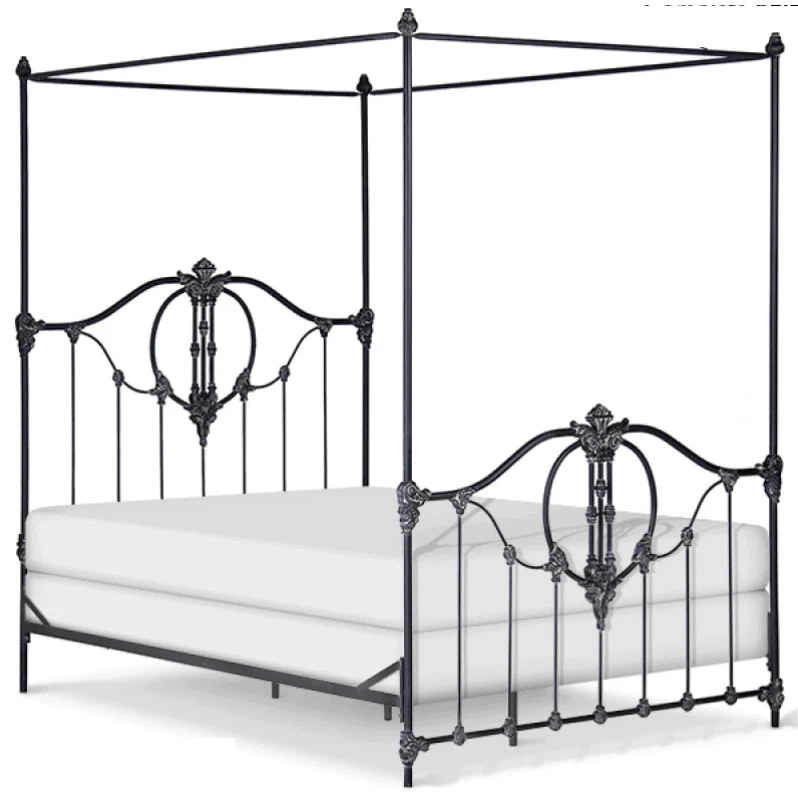Corsican Iron Canopy Bed 41704 | Straight Canopy Bastia Bed