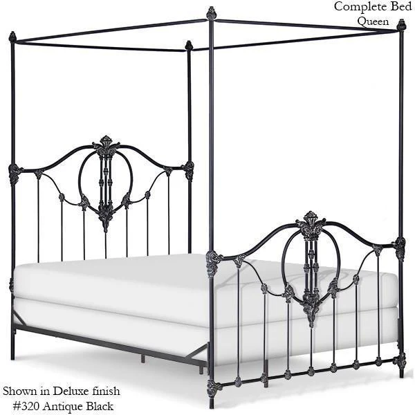 Corsican Iron Canopy Bed 41704 | Straight Canopy Bastia Bed - Image 2