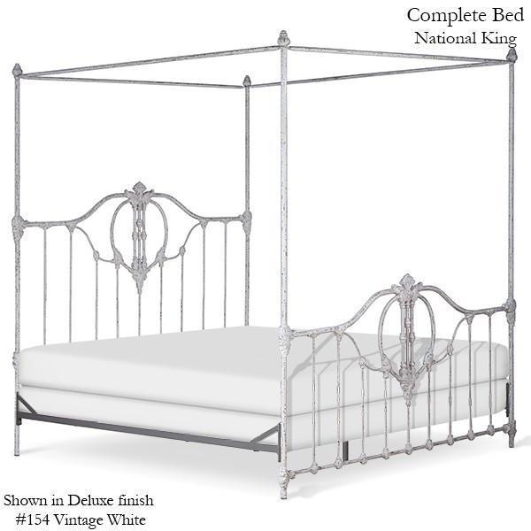 Corsican Iron Canopy Bed 41704 | Straight Canopy Bastia Bed - Image 3