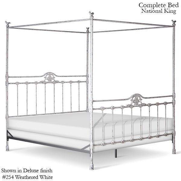 Corsican Iron Canopy Bed 42862 | Straight Canopy Bed - Image 4