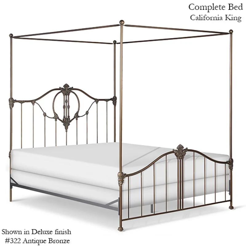 Corsican Iron Canopy Bed 42918 | Bastia Canopy Bed - Image 5