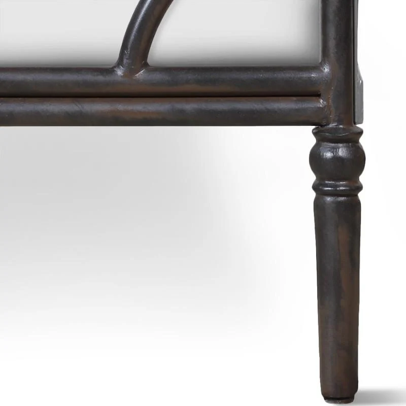 Corsican Iron Canopy Bed 43116 | Olivia Canopy Bed with Upholstered Headboard - Image 5