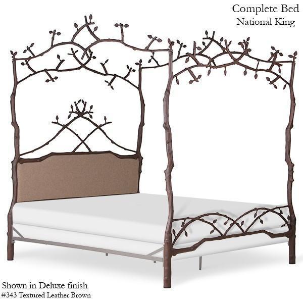 Corsican Iron Canopy Bed 43142 | Forest Dreams Canopy Bed with Upholstery - Image 3