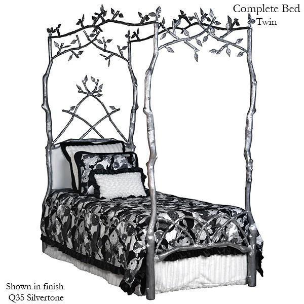 Corsican Iron Canopy Bed 43142 | Forest Dreams Canopy Bed with Upholstery - Image 4