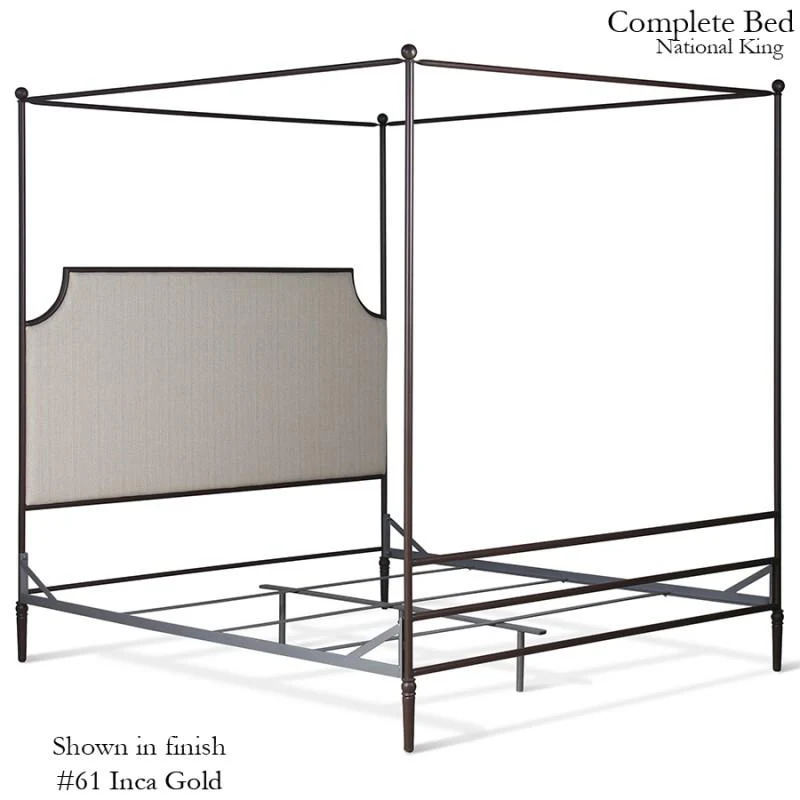 Corsican Iron Canopy Bed 43428 | Straight Canopy Olivia Bed - Image 5