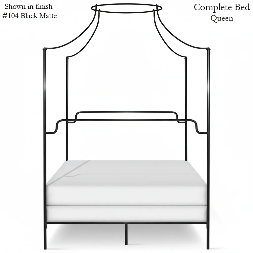 Corsican Iron Canopy Bed 43602 | Olivia Canopy Bed - Image 3